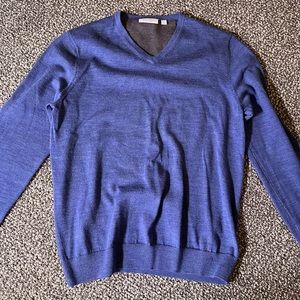 Mens Calvin Klein merino wool v-neck sweater.